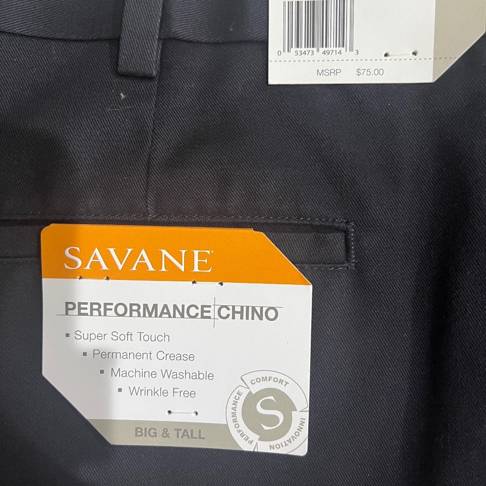 Savane Men’s Dress Slacks 46x32 - New w/tags